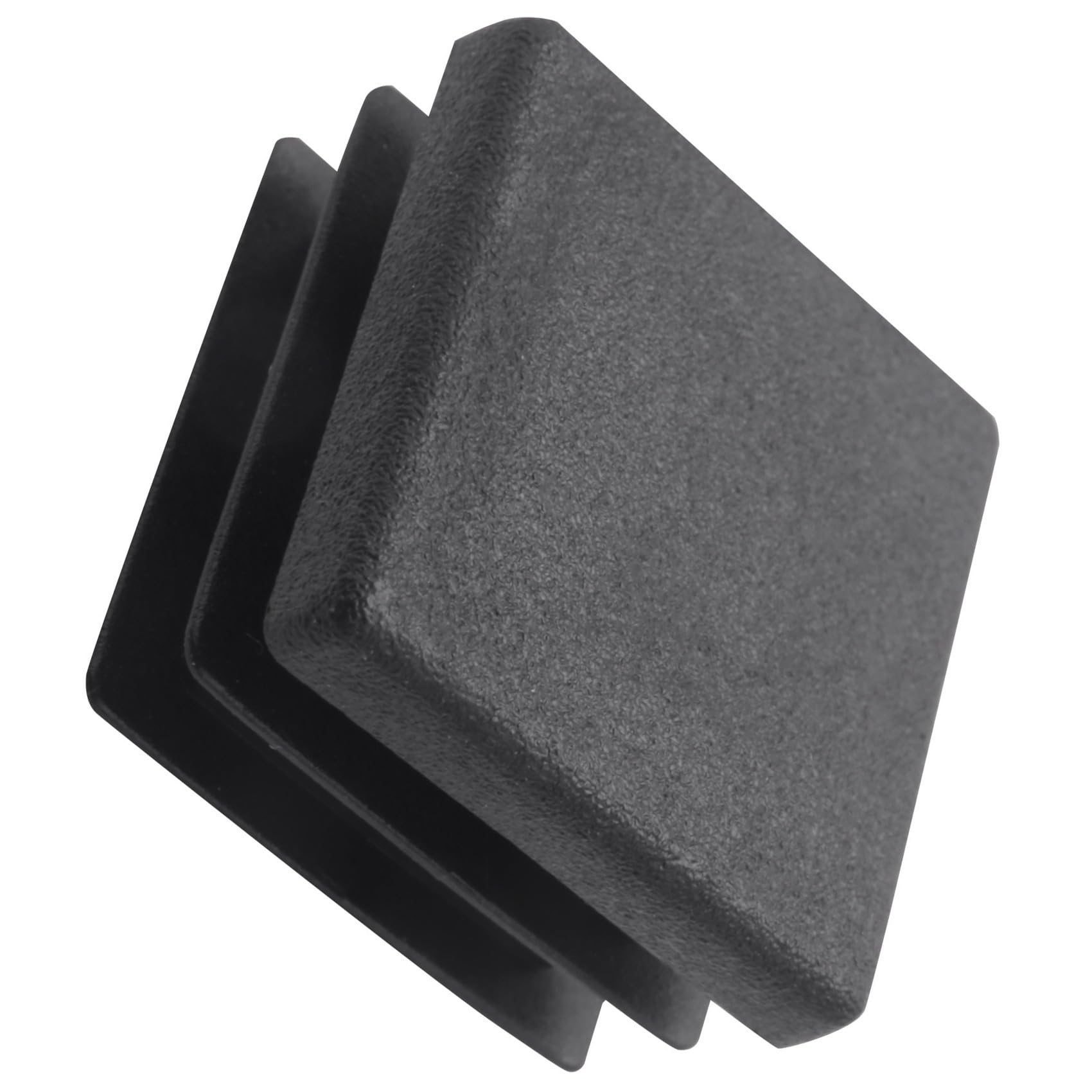 800Pcs Kunststoff Vierkantrohreinsätze Verschlusskappen 20Mm X 20Mm Schwarz
