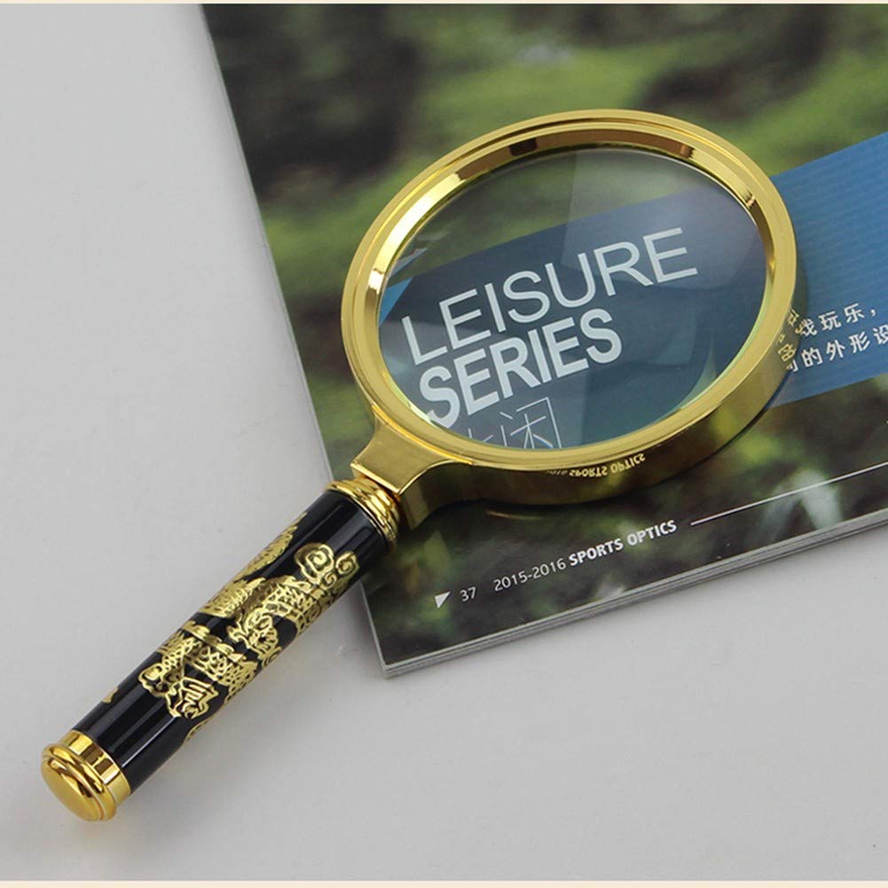Magnifyiglasses Lenti di ingrandimento Readimagnifier Grande Portatile retrò Magnifyiglass Lente Senza distorsioni Magnifyiglass Portatile Libri