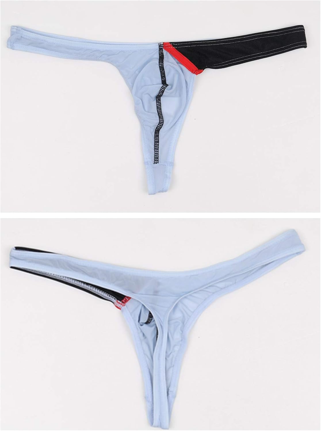 Men's Ice Silk Thong Bikini Low Rise Soft Briefs Underwear - Image 8
