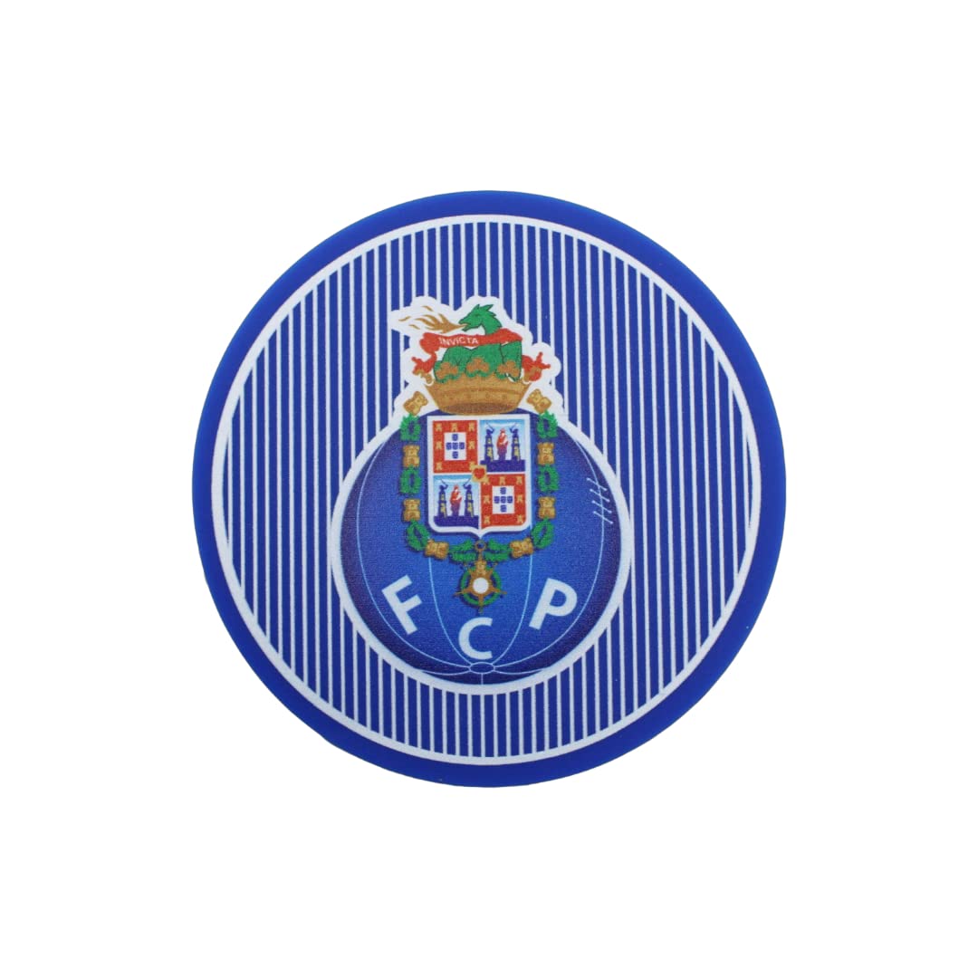 FC Porto FCP - Juego de 4 posavasos de silicona con diseño de fútbol portugués