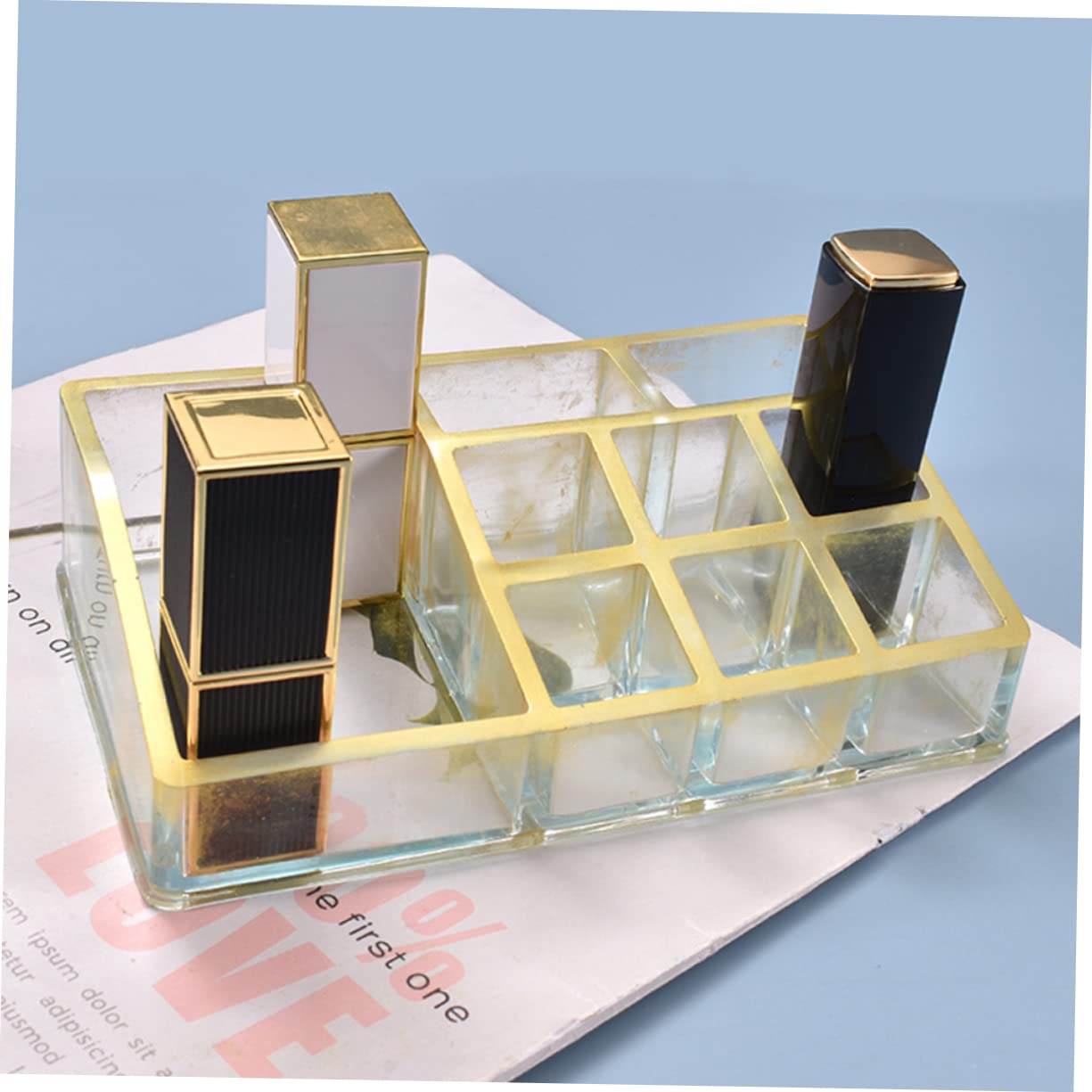 NUOBESTY 2piezas Molde De Silicona Diy Para Almacenamiento De Labiales Caja De Resina Multifuncional Herramientas De Manualidades Creativas Para Bricolaje y Personalizados