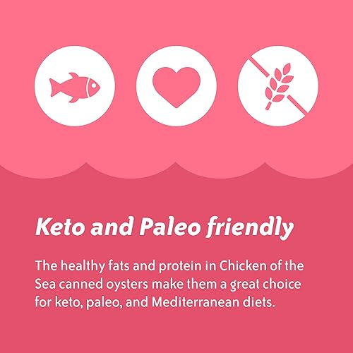 Miniatura 5 de Chicken of the Sea Ostras ahumadas en aceite, ostras enlatadas, ideales para recetas, latas de 3.75 onzas (paquete de 18)