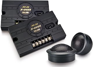 Sinuslive 14199 Neo-30 Tweeter 28 mm with 2.5 kHz Crossover Frequency Black Set of 2