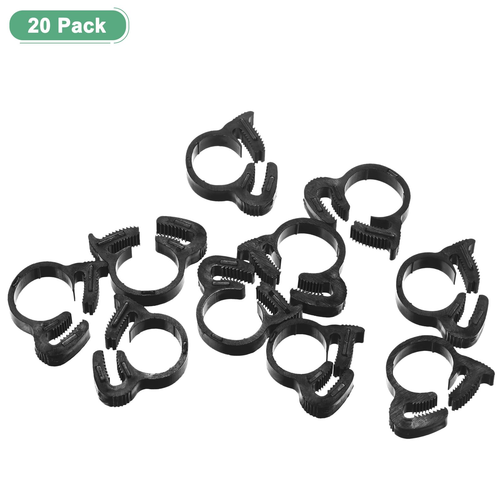 M METERXITY 20-Pack Double Gripping Nylon Hose Clamps - Image 4