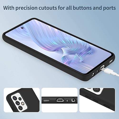 Miniatura 6 de Funda Samsung Galaxy A52 5G, silicona líquida, delgada, suave, TPU, protección de cuerpo completo, a prueba de golpes, para Galaxy A52 5G de 6.5