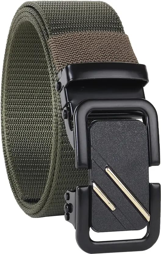 Tactical Belt for Men, Nylon Webbing, Army Green, Metal Buckle, Adjustable Military Style-picture-47