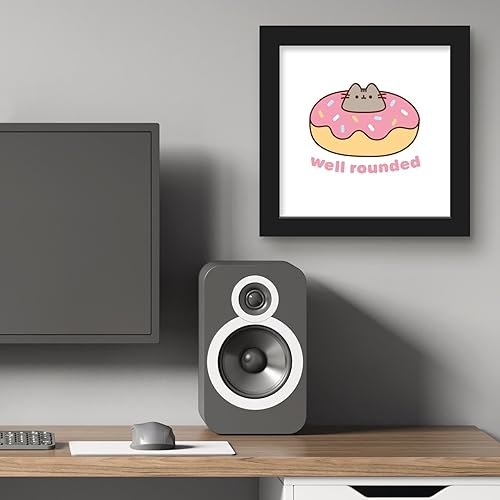 Miniatura 5 de Trends International Gallery Pops Pusheen - Well Rounded Wall Art, Black Framed Version, 12" x 12" Gallery Pops Wall Art