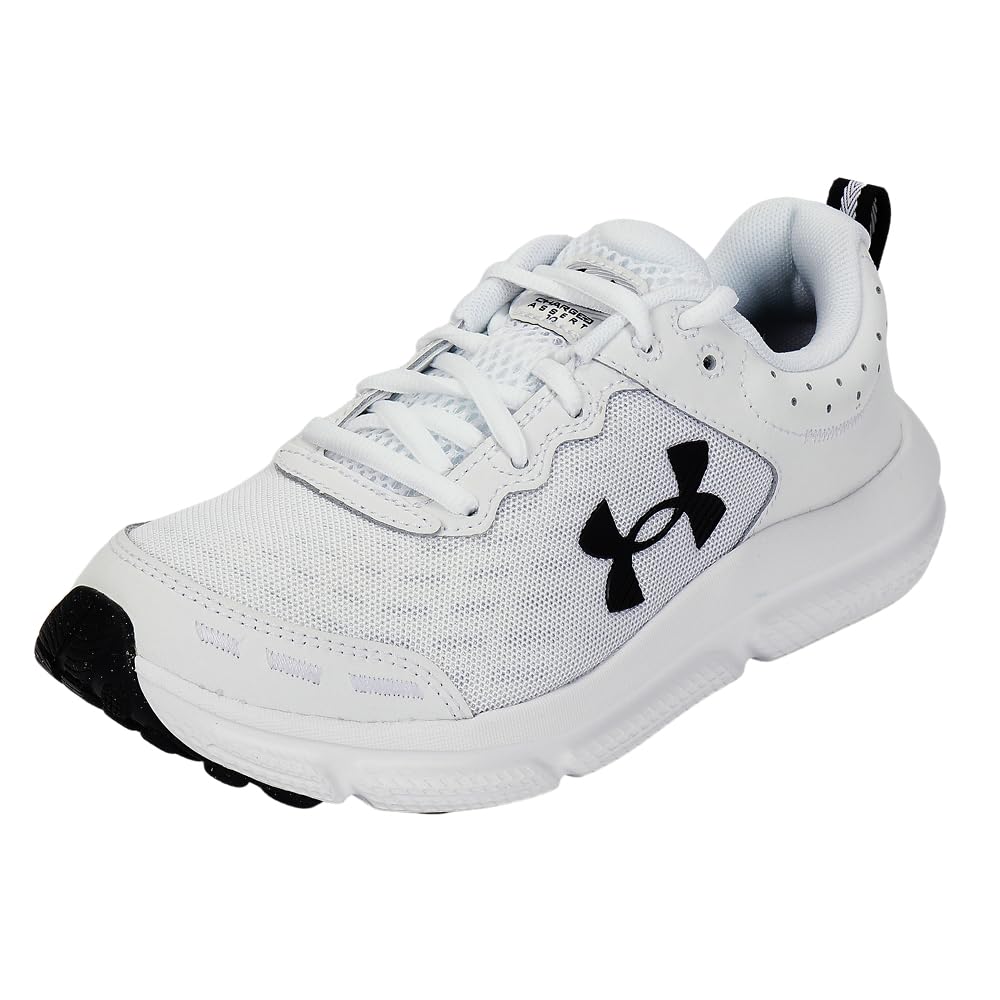 Under Armour Men's Charged Assert 10 Running Shoes / Black / Black White Size 11.5