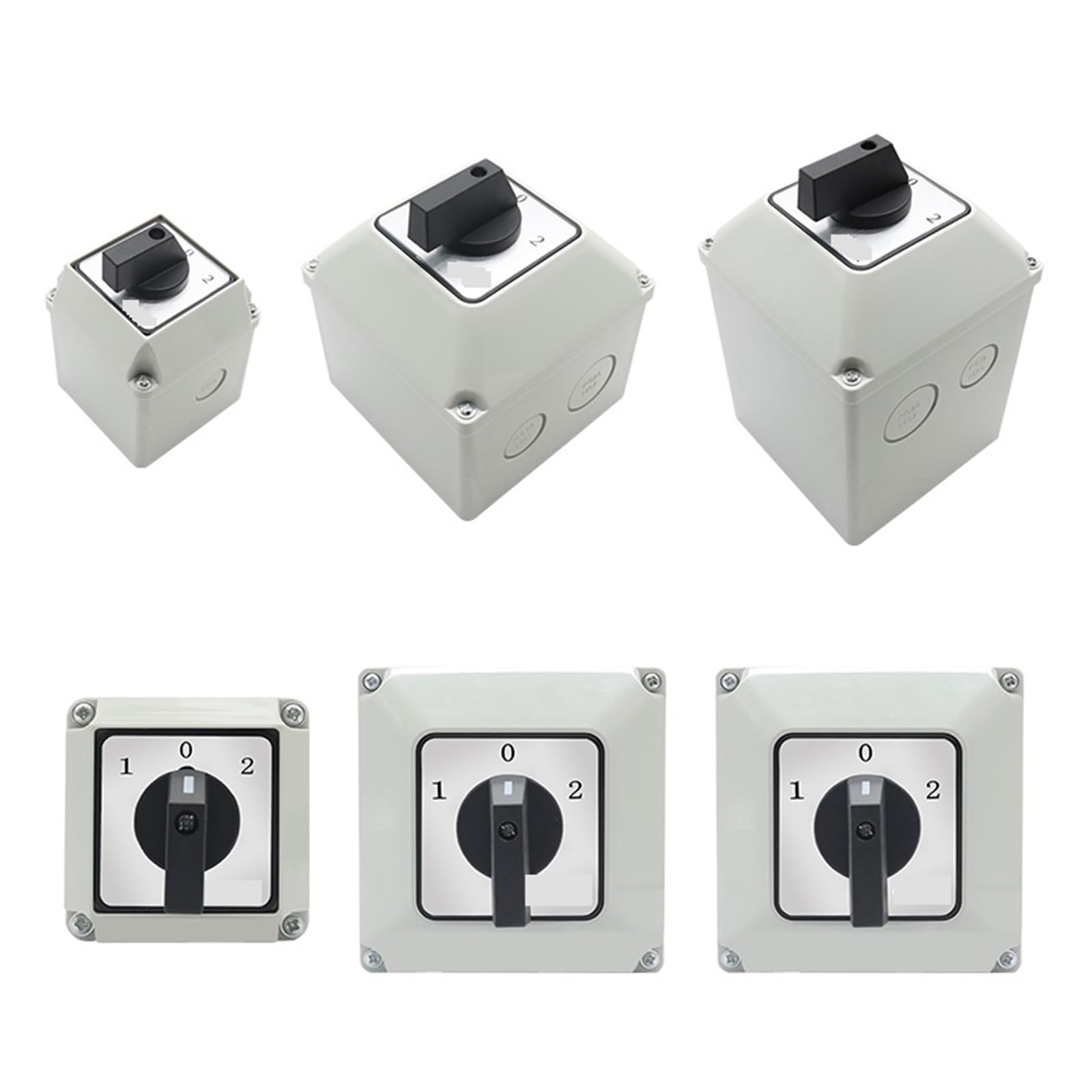 Interruttore rotante universale a 3 posizioni serie LW26 da 1 pezzo con custodia impermeabile interruttore 20A/32A/63A 1/2/3/4 poli(Small,20A_2POLE)
