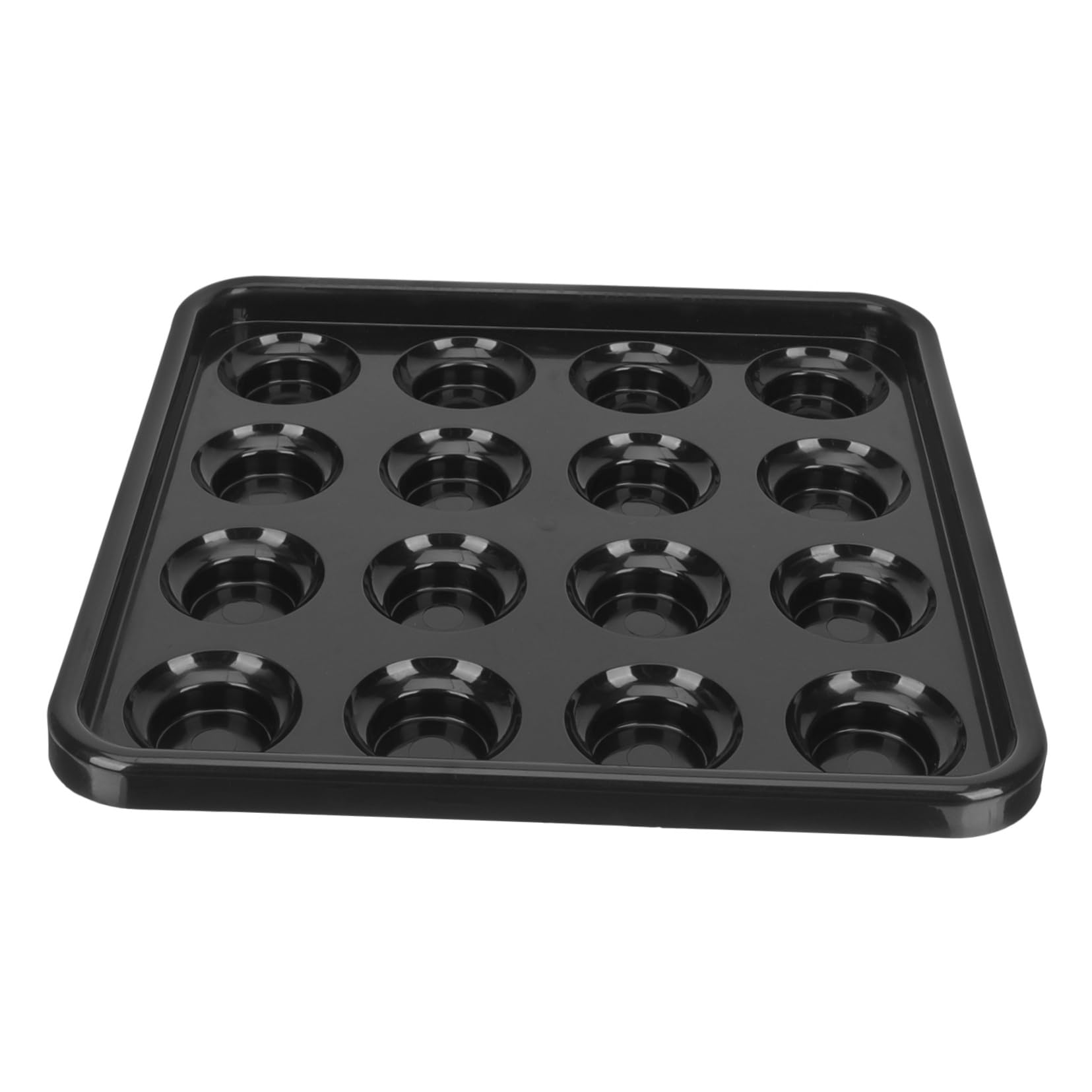 GAROZATION Desktop Billiard Tray Plastic Pool Ball Holder Billiard Ball Rack for Organizing Snooker