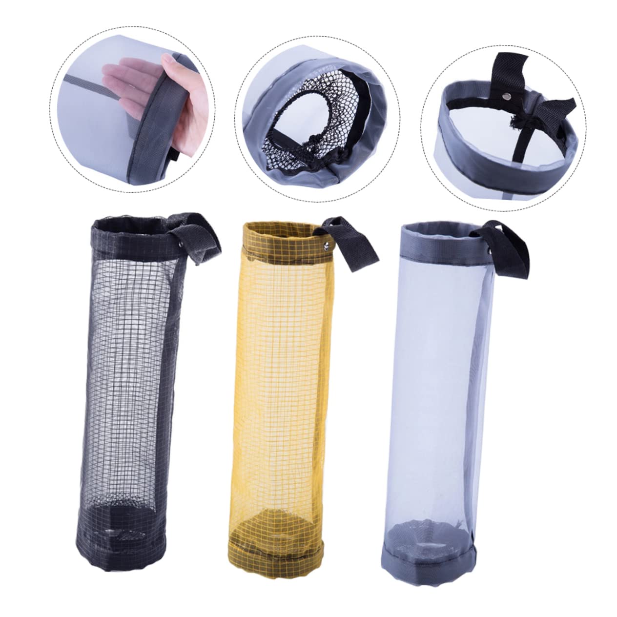 Cabilock 18piezas Organizador Colgante De Bolsas De Plástico Dispensador Multifuncional De Bolsas para Cocina Baño y Closet