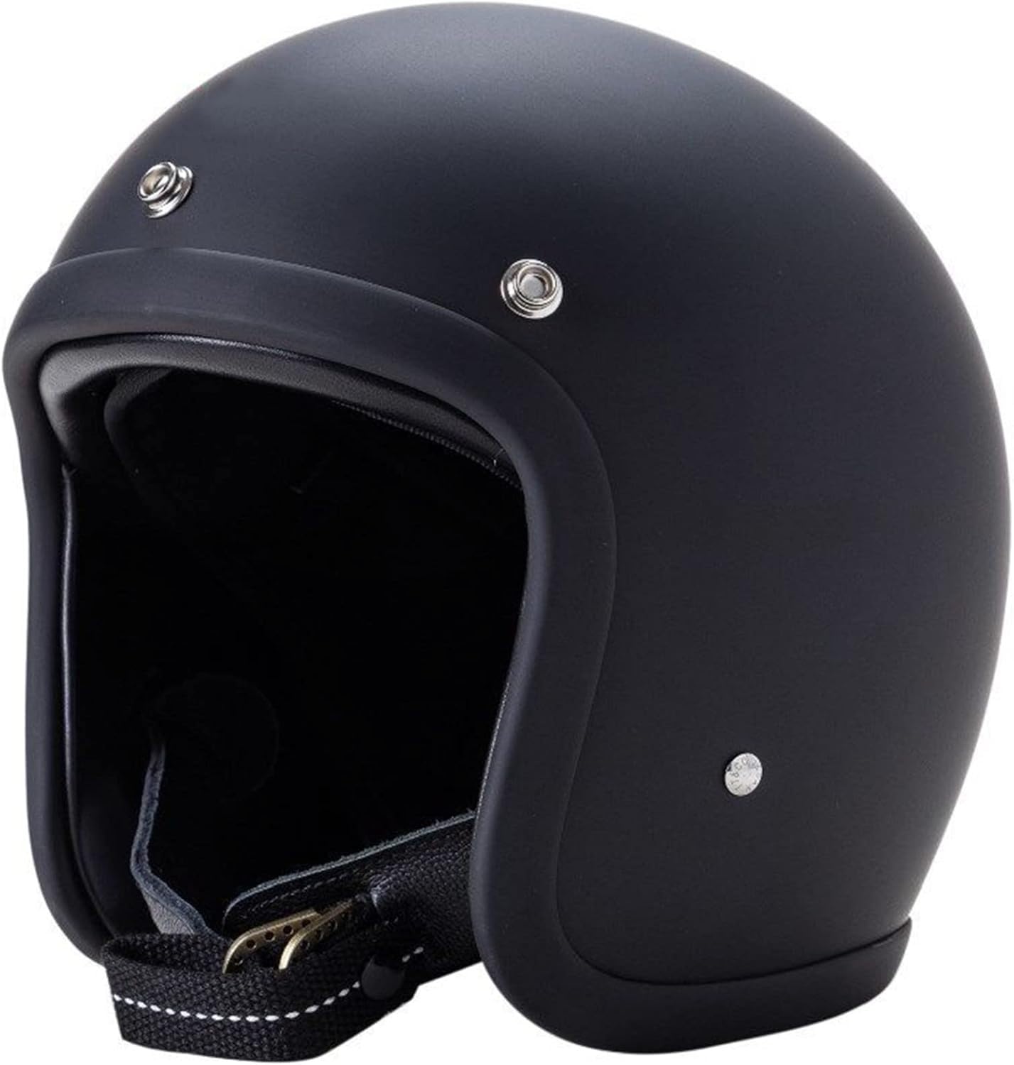 Casco da Moto Jet FRP in Stile Giapponese, Casco retrò 3/4, Casco da Moto per Uomo e Donna, omologato DOT/ECE, Fibbia a Doppia D, Leggero, Tinta Unita, ciclomotore, Scooter, Cruiser A,L=57-58cm