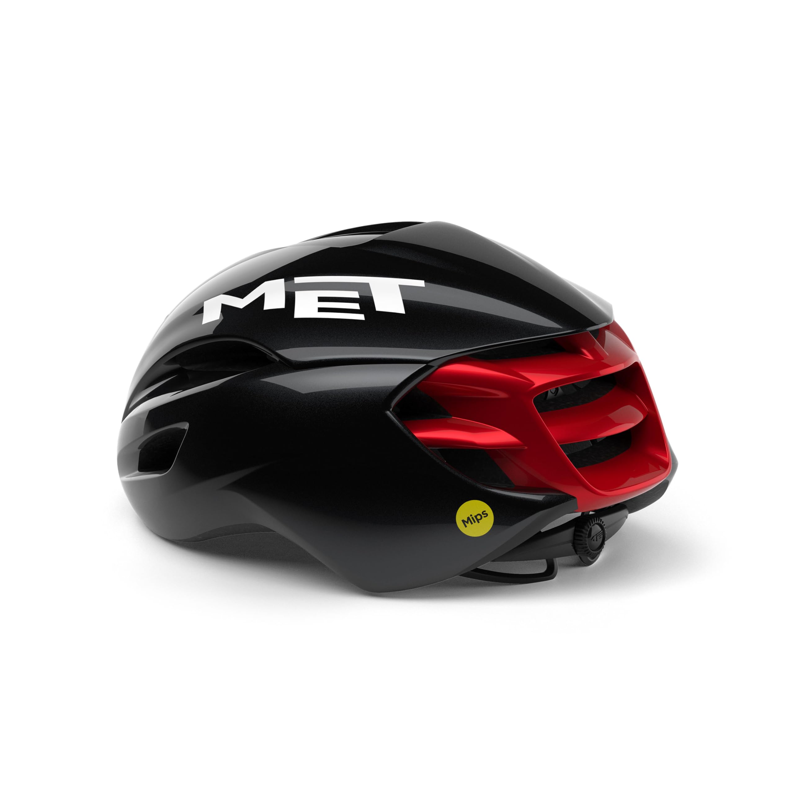 MET Unisex Adult Manta MIPS Road Helmet, Black Red, S / 52-56 cm
