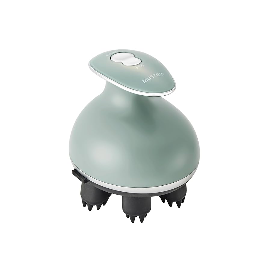 MUSTEM EMS ローラー マッサージ器 ヘッドスパ ミントグリーン Amazon | リラックスパ MUSTEM 頭皮ケア リラックス 自宅で