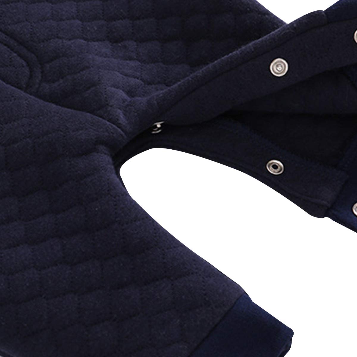 Famuka baby Junge Strampler Taufe Hochzeit Anzug Neugeborenen Somking (Winter-Blau, 9-12 Monate)