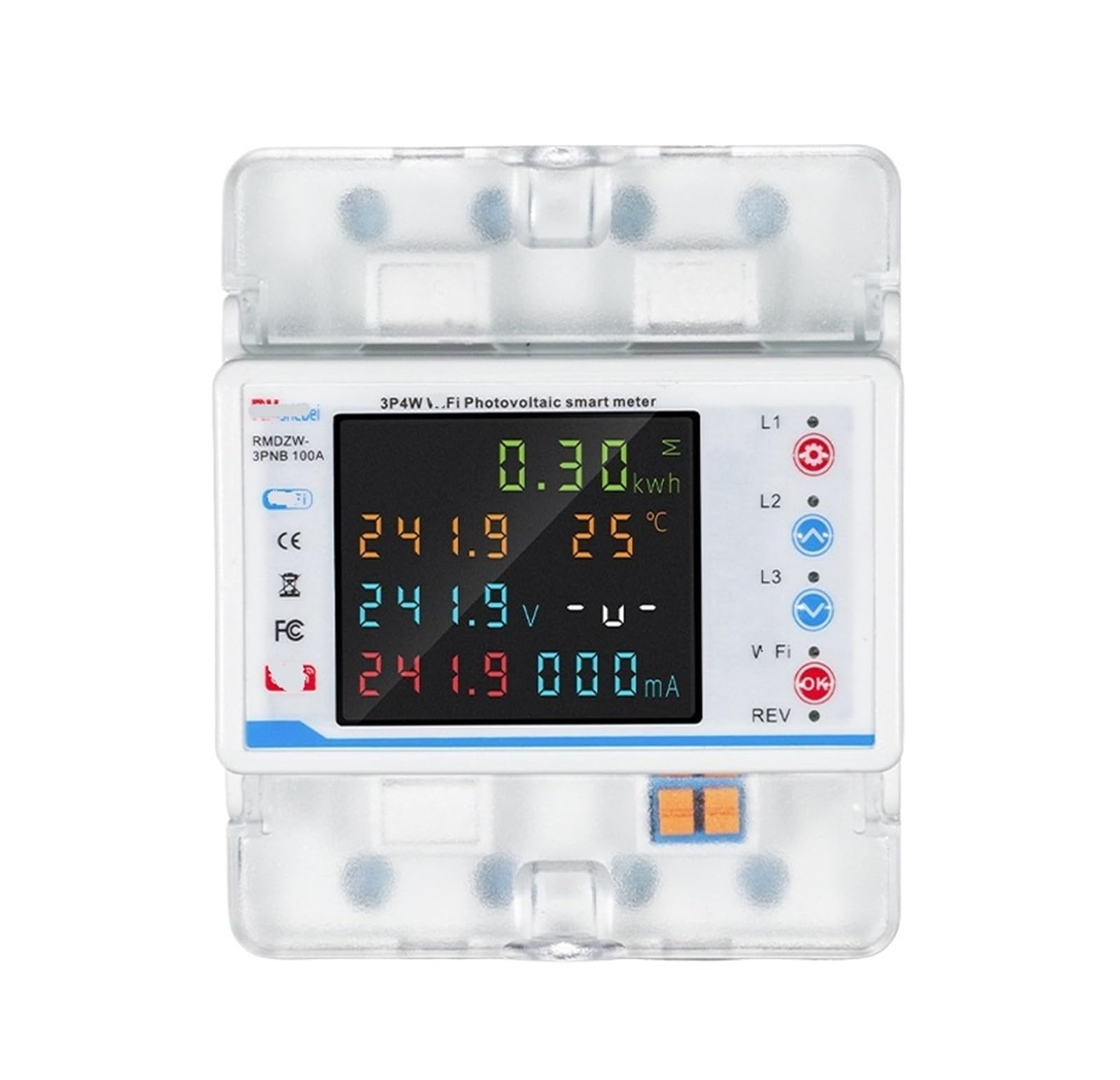 Compteur d'énergie triphasé pour sécuriser les installations avec écran LCD - 2
