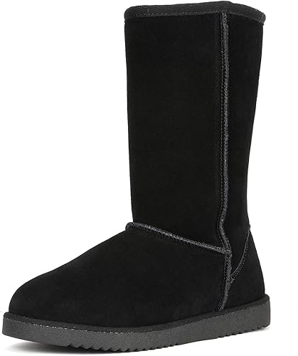 DREAM PAIRS Botas de nieve de invierno de alta calidad para mujer, cálidas, cómodas, para exteriores, para mujer
