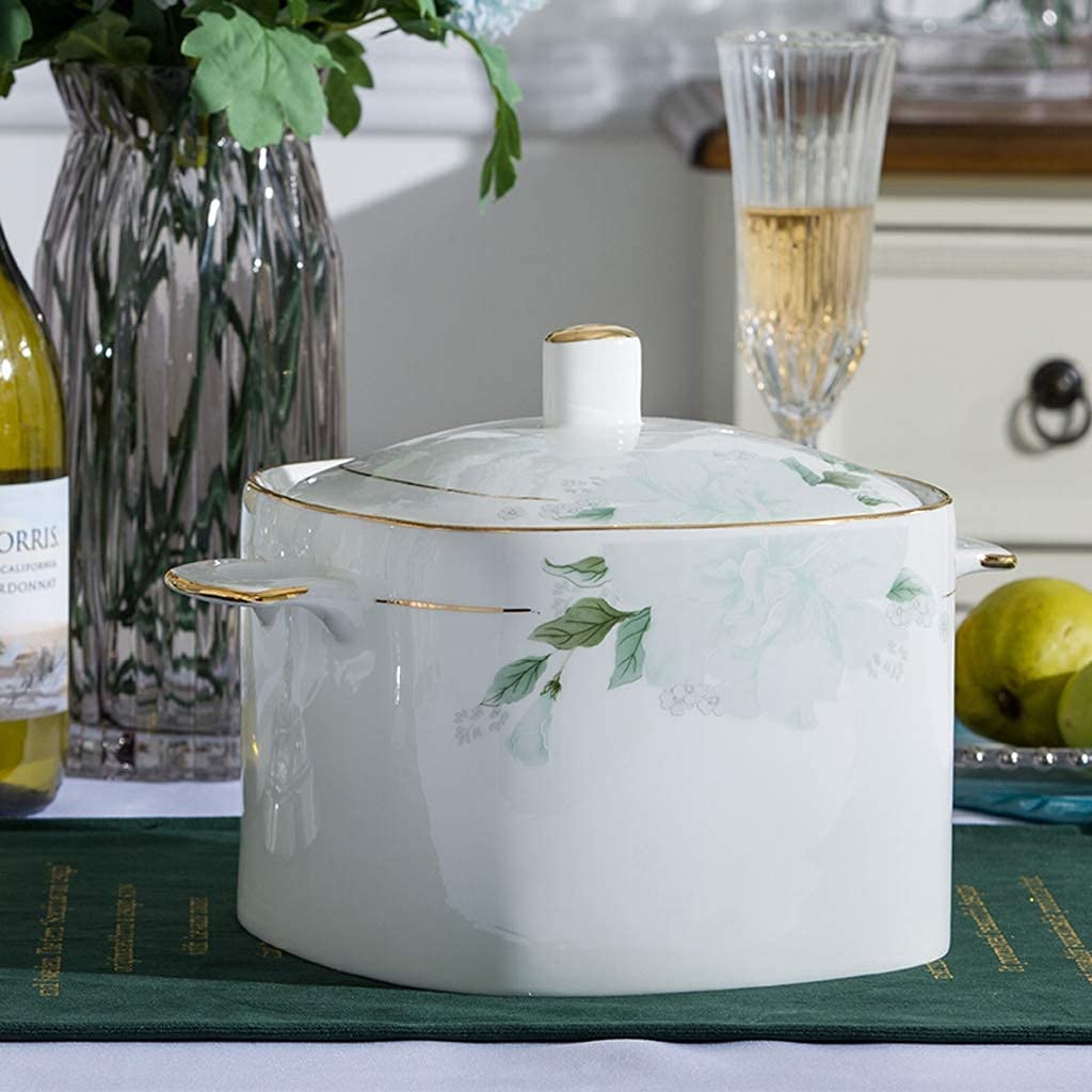 H3TF5J Ceramiczny zestaw zastawy stołowej, 50-częściowy zestaw porcelanowy, ręcznie pomalowane zastawa stołowa, wielofunkcyjna zastawa stołowa gospodarstwa domowego, Proces kolorów o wysokiej
