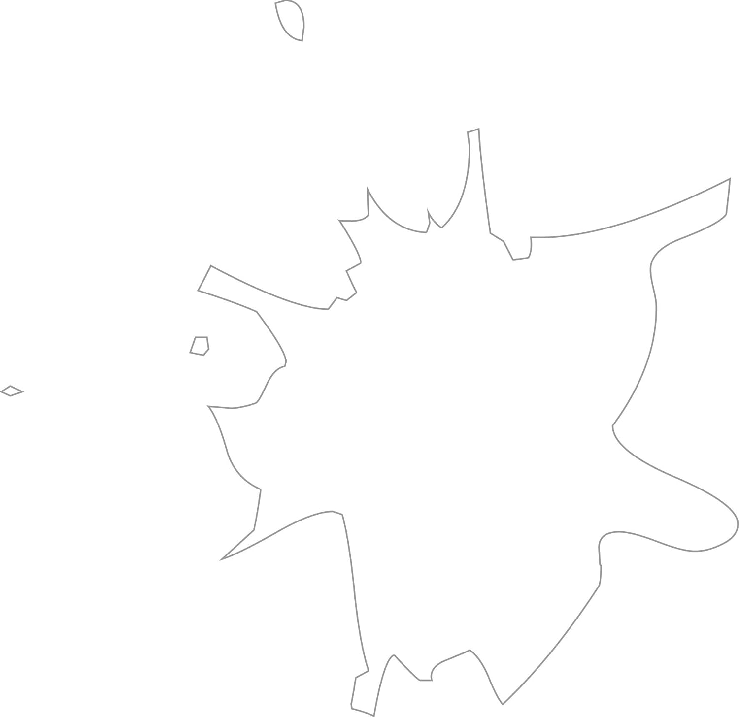 Paint Splat No3 Removable Wall Sticker, White, M Tools