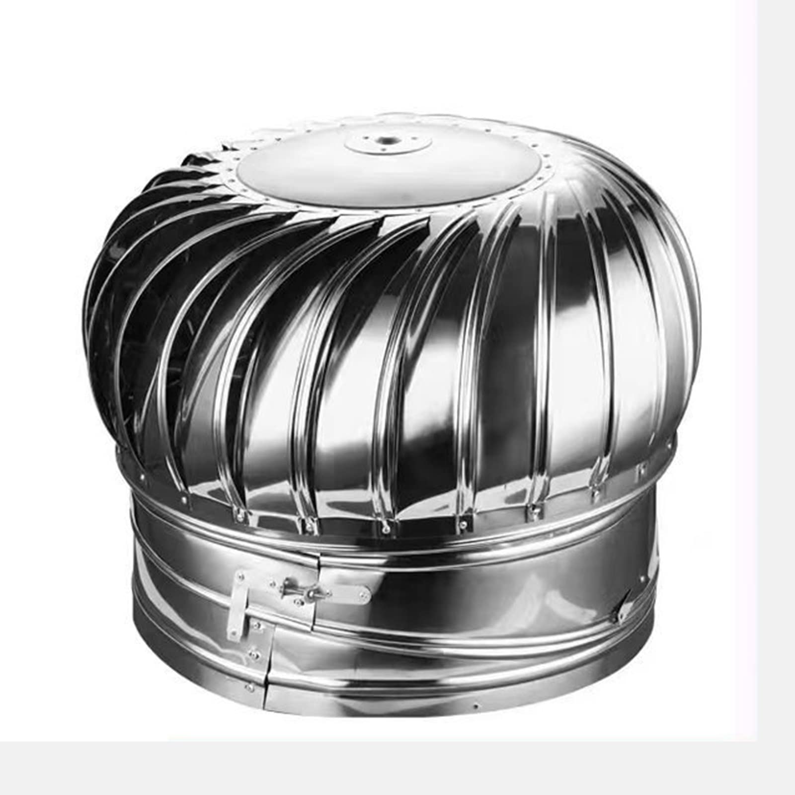 PNGMSNXTE Rotating Chimney Cowl,Anti-Downdraught Chimney Spinner Cowl Stainless Steel,Stainless Steel Spinner Anti Downdraught Chimney Cowl with Rotating Cap Ventilation (Size : 160mm/6.3in)