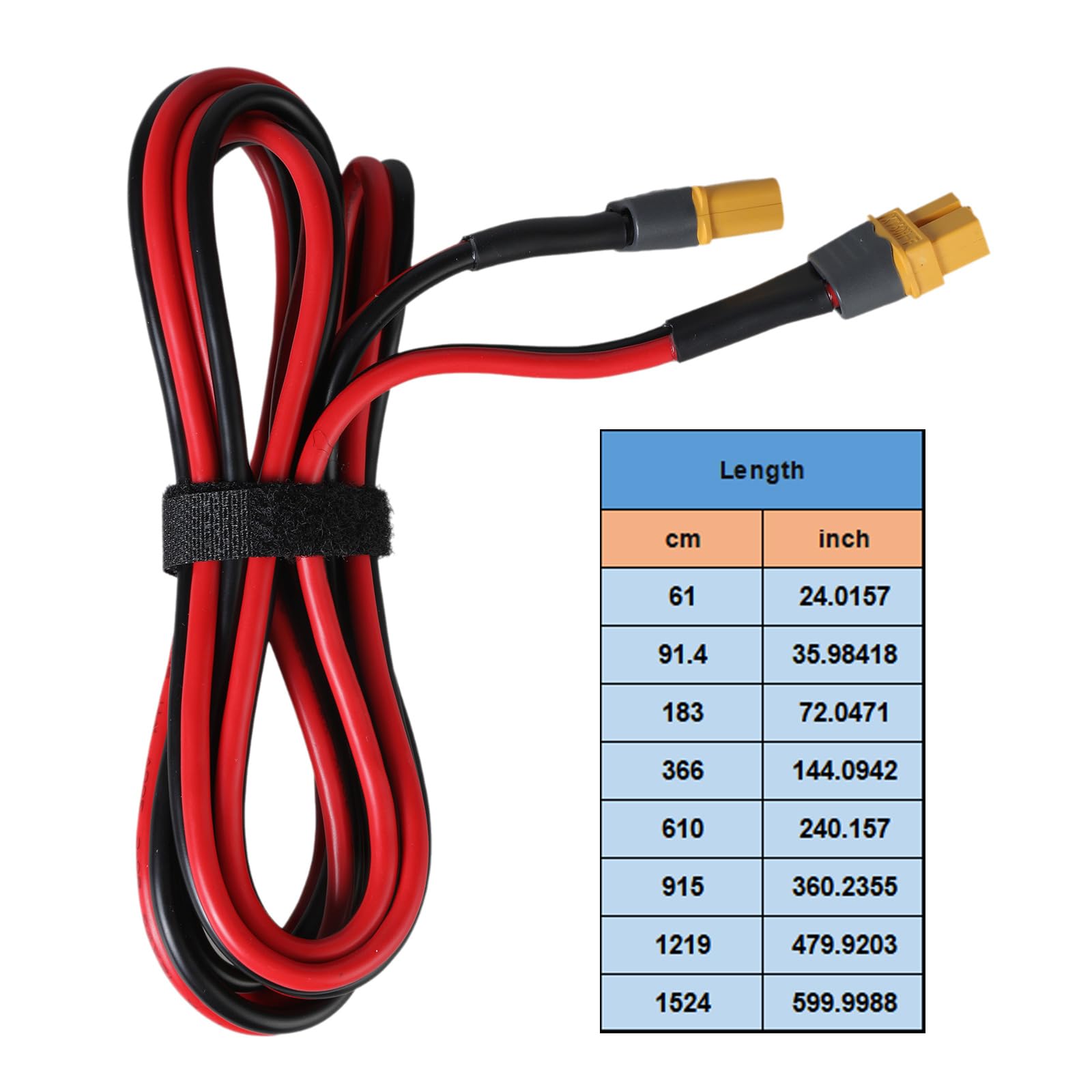 Cable Extensión XT60 Cable XT60 Conectores Masculinos A Hembras para Estación Energía Solar Panel Remote Drones Batería