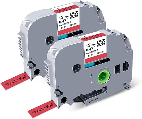 Miniatura 10 de BOYEEZON 6Pk PTD210 - Cinta de color TZ de 0.472 in 0.47 compatible con Brother P Touch Label Maker Tape TZe-231 131 431 531 631 731