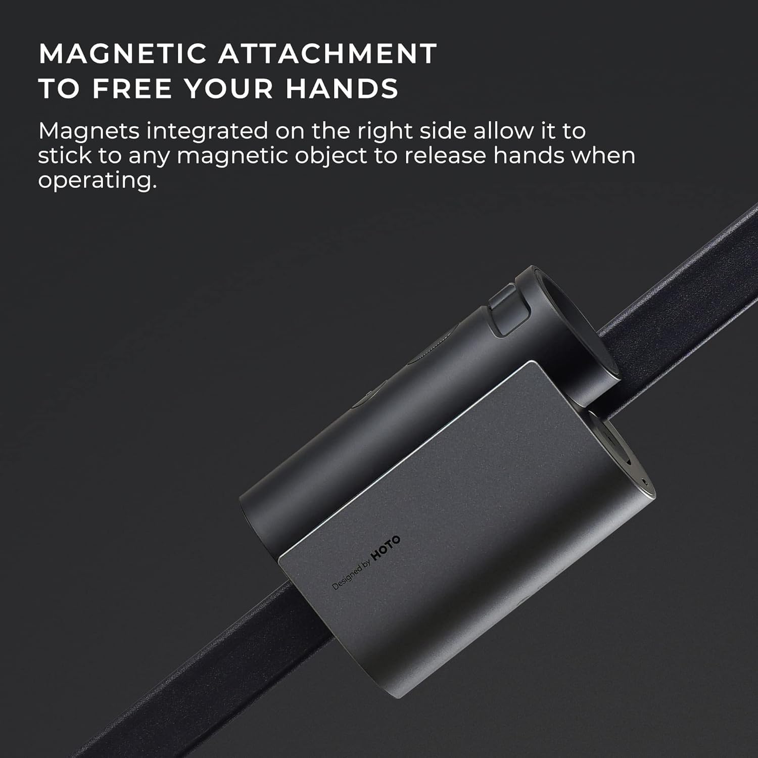 HOTO Télémètre Golf Laser 1100 yd, avec Compensation de Pente/Verrouillage de Drapeau, Grossissement 6 x, Précision ±1 m, Mesure Instantanée 0,5 s, Oculaire en Silicone, Recharge USB-C