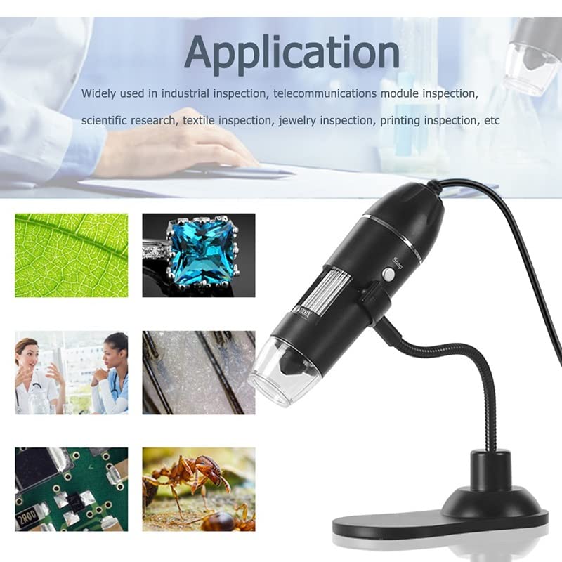 Loupe à 8 LED avec microscope USB à zoom numérique pour laboratoire - 6