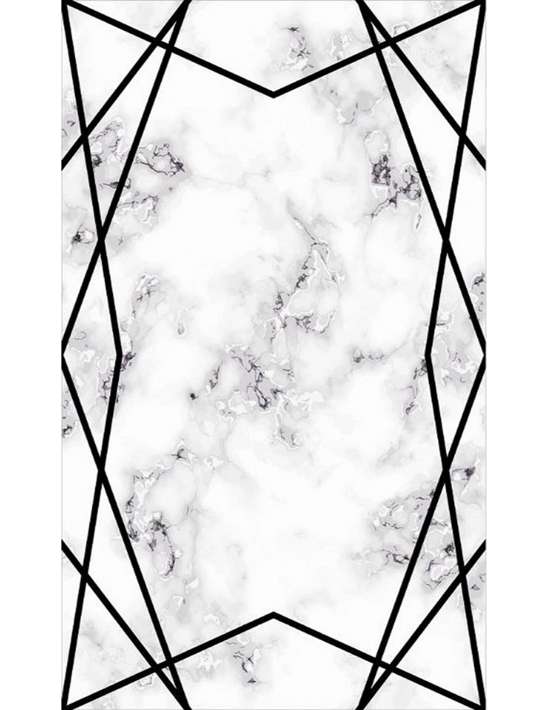 MANI TEXTILE Croisé Rug, Polyester, Black, 120 x 180 cm