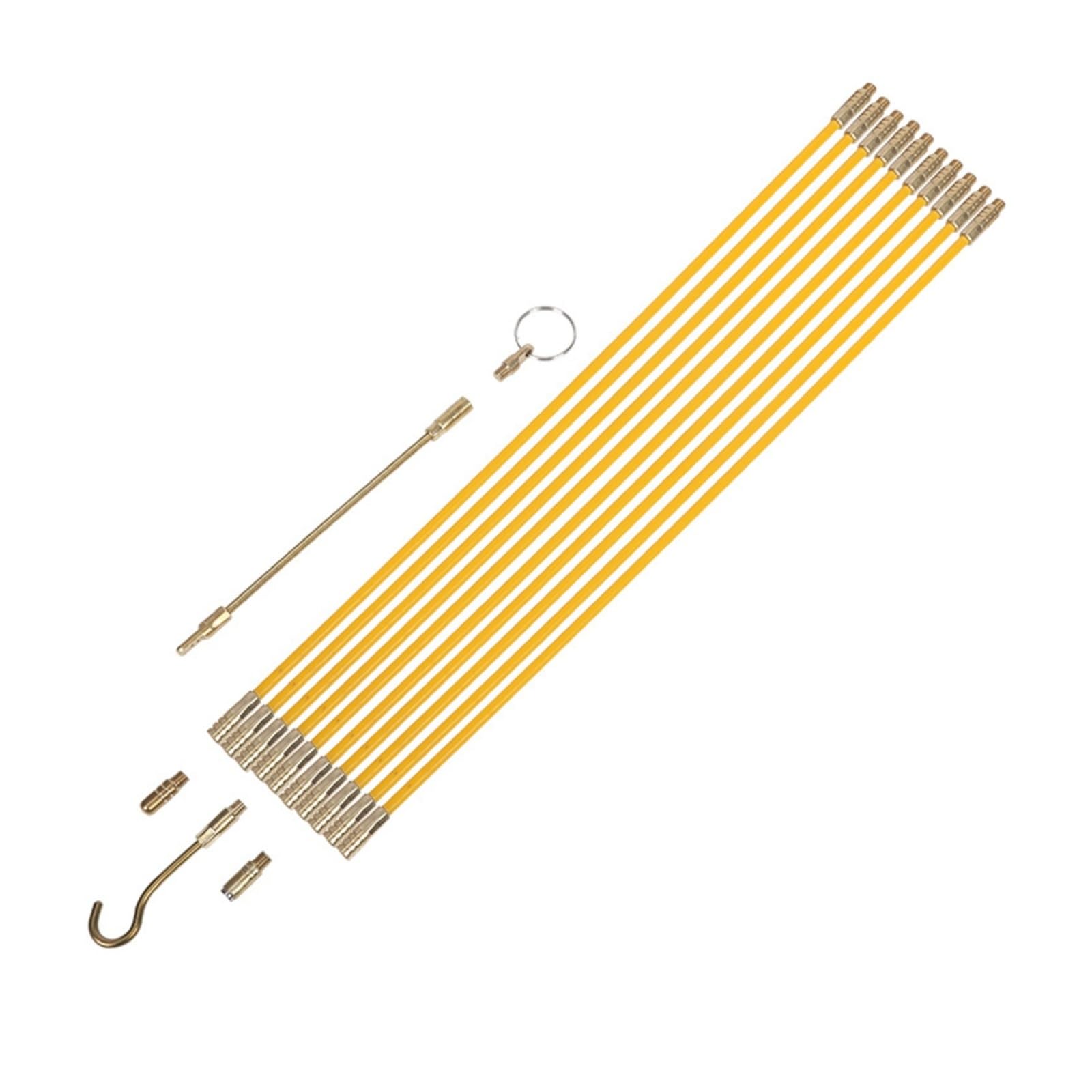 Lot De 20 Câbles En Fibre Verre 45cm, Outils Push-pull, Tige À Crochet
