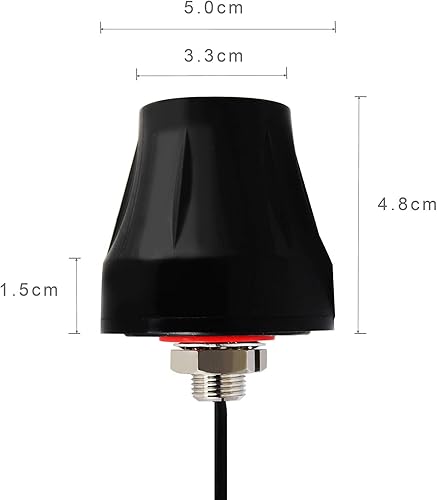 Miniatura 4 de Impermeable doble banda WiFi 2.4GHz 5GHz 5.8GHz Mini omnidireccional 5dBi montaje en pared al aire libre RP-SMA antena macho para WiFi router