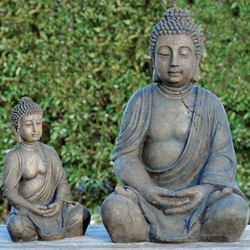 Buddha figure Meditating approx. 50 cm High Resin dhunana-mudra Decoration Feng Shui