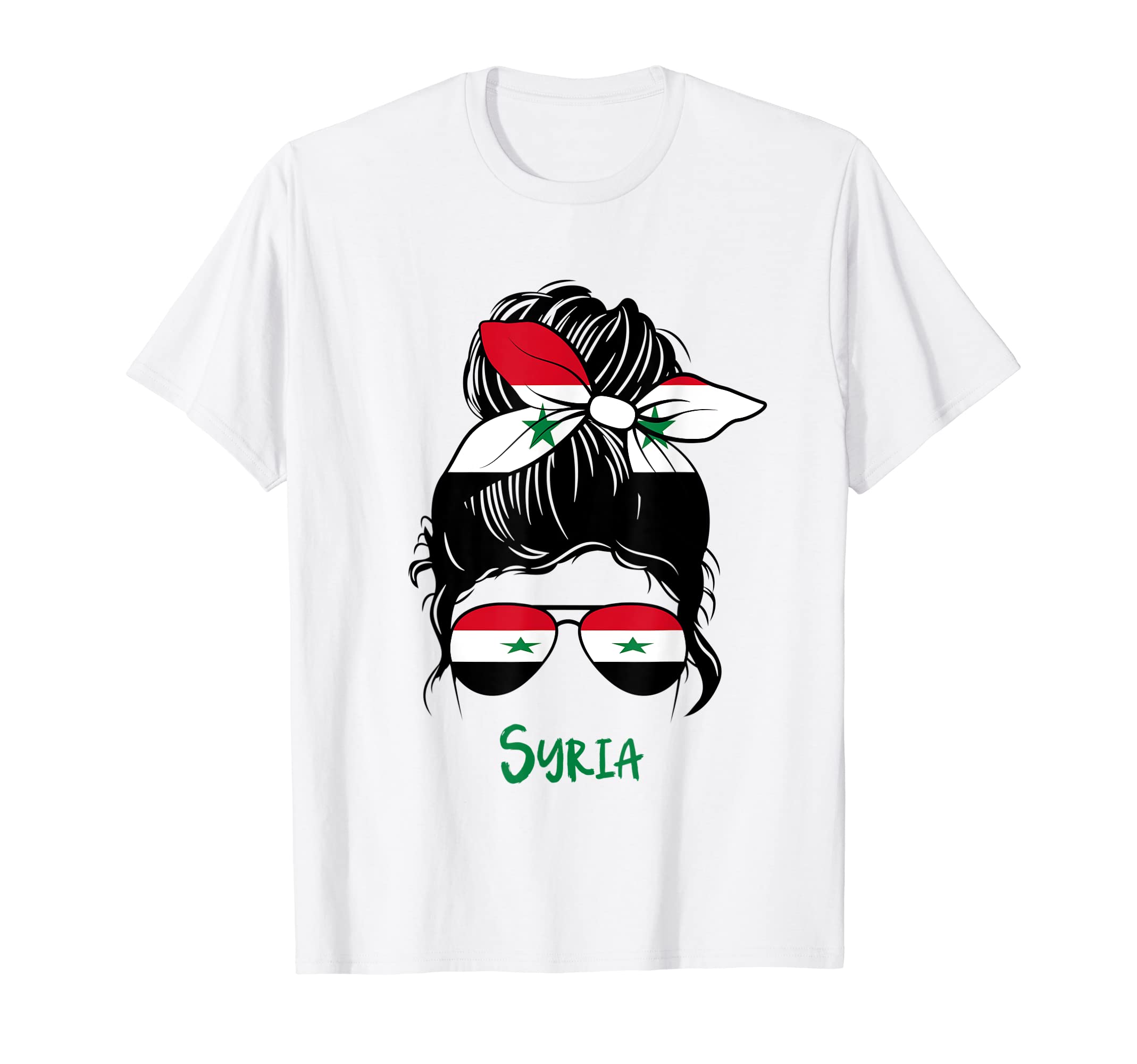 Syrian Girl Syria girl Syria woman flag T-ShirtOEKO-TEX STANDARD 100
