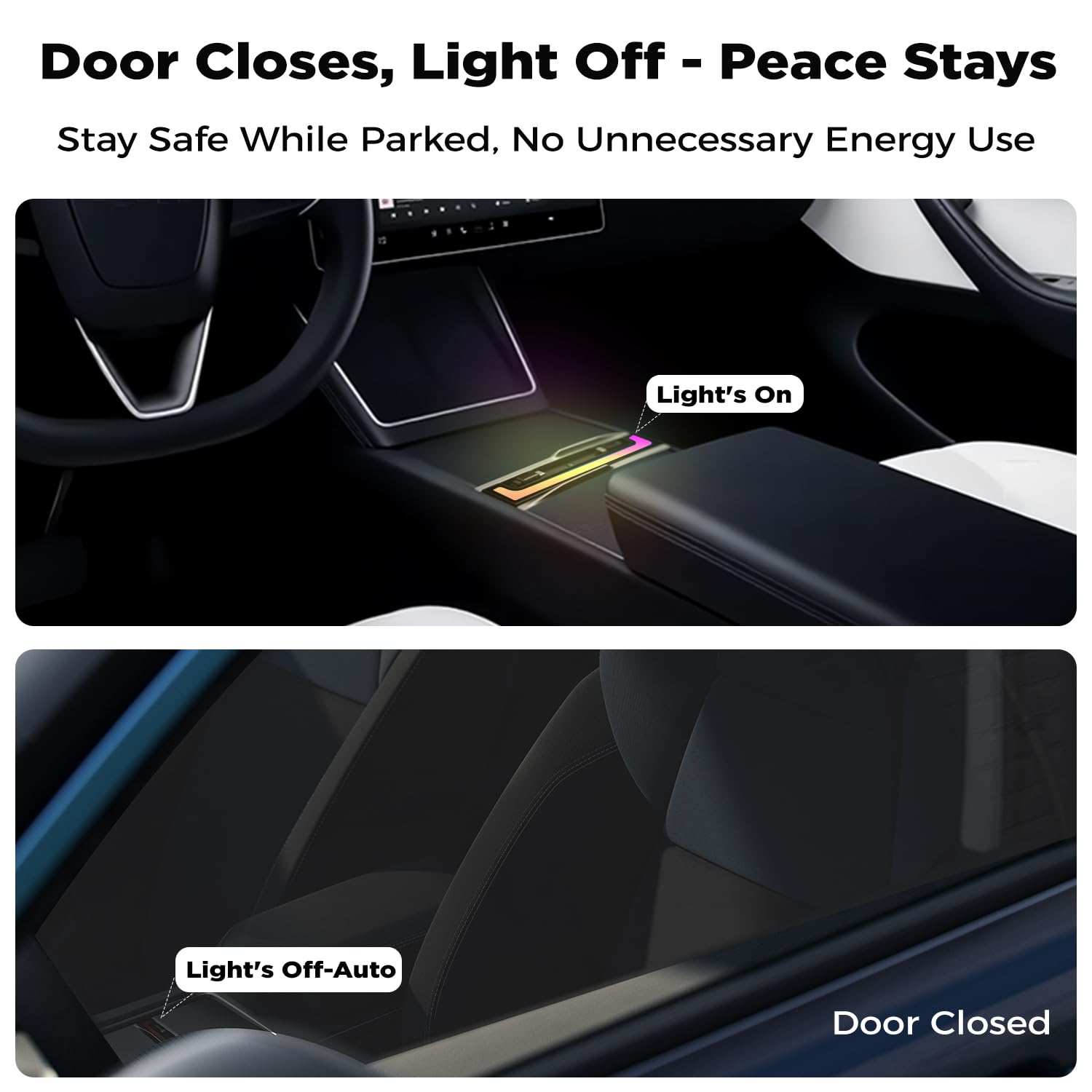 Hub USB do Tesla Model Y Juniper 2025-2026 i model 3 Highland 2024-2025, szybkie ładowanie USB-C 120 W z wysuwanymi kablami, 2-portowa wbudowana konsola środkowa RGB