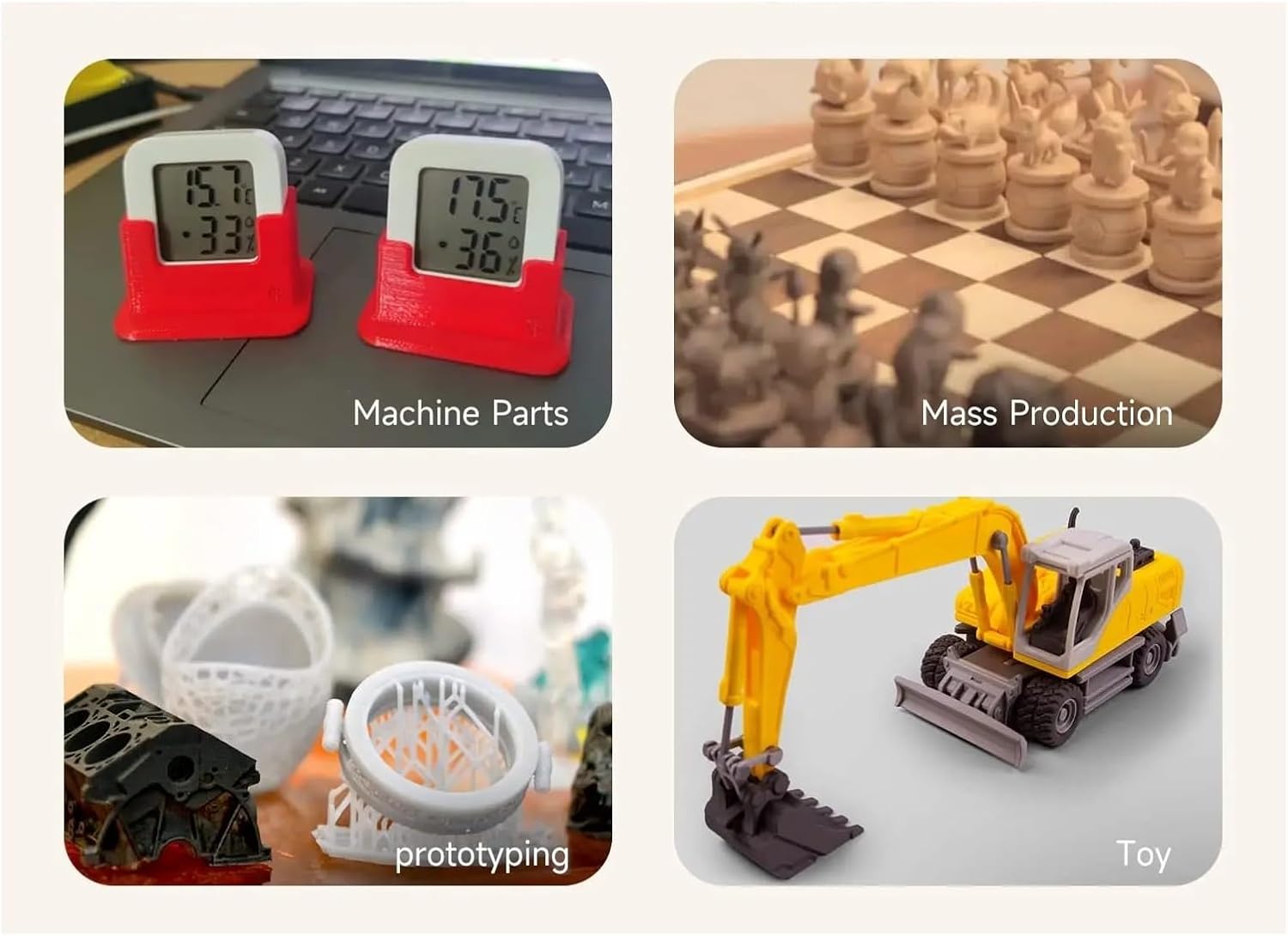 Plastics 1.75mm 1kg (2.2lbs) 3D Printer Filament Designed for Printing Fits for Most Printers