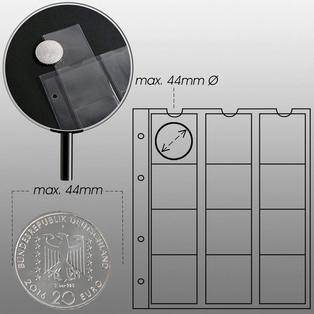 Prophila Coin Album with 4 Cases for 110 Coins