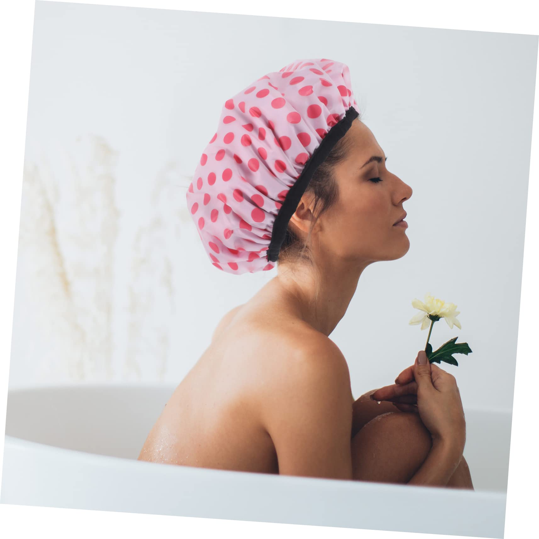 FOMIYES 6piezas Gorros De Reutilizables De Satén Ajustables y Cómodos Para Baño y Confeccionados Material y Absorbente Para Cuidado Del Cabello y Protección La
