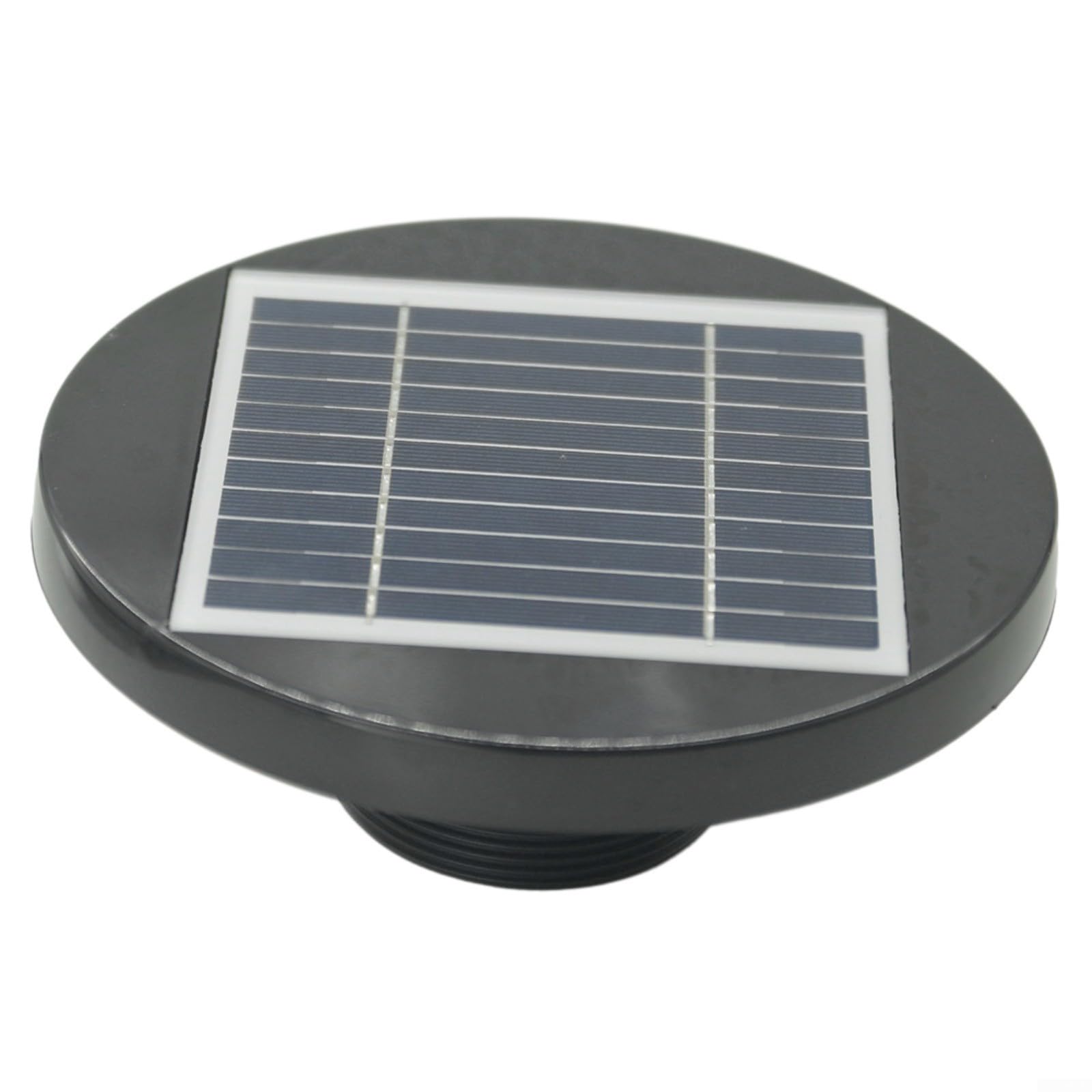 Solar Dachventilator 200mm Solarbetrieben Leise Abluftfan für Gewächshaus Schuppen Wohnmobil Boot für Caravan Wand-oder Dachmontage Automatische Warmluftabsaugung