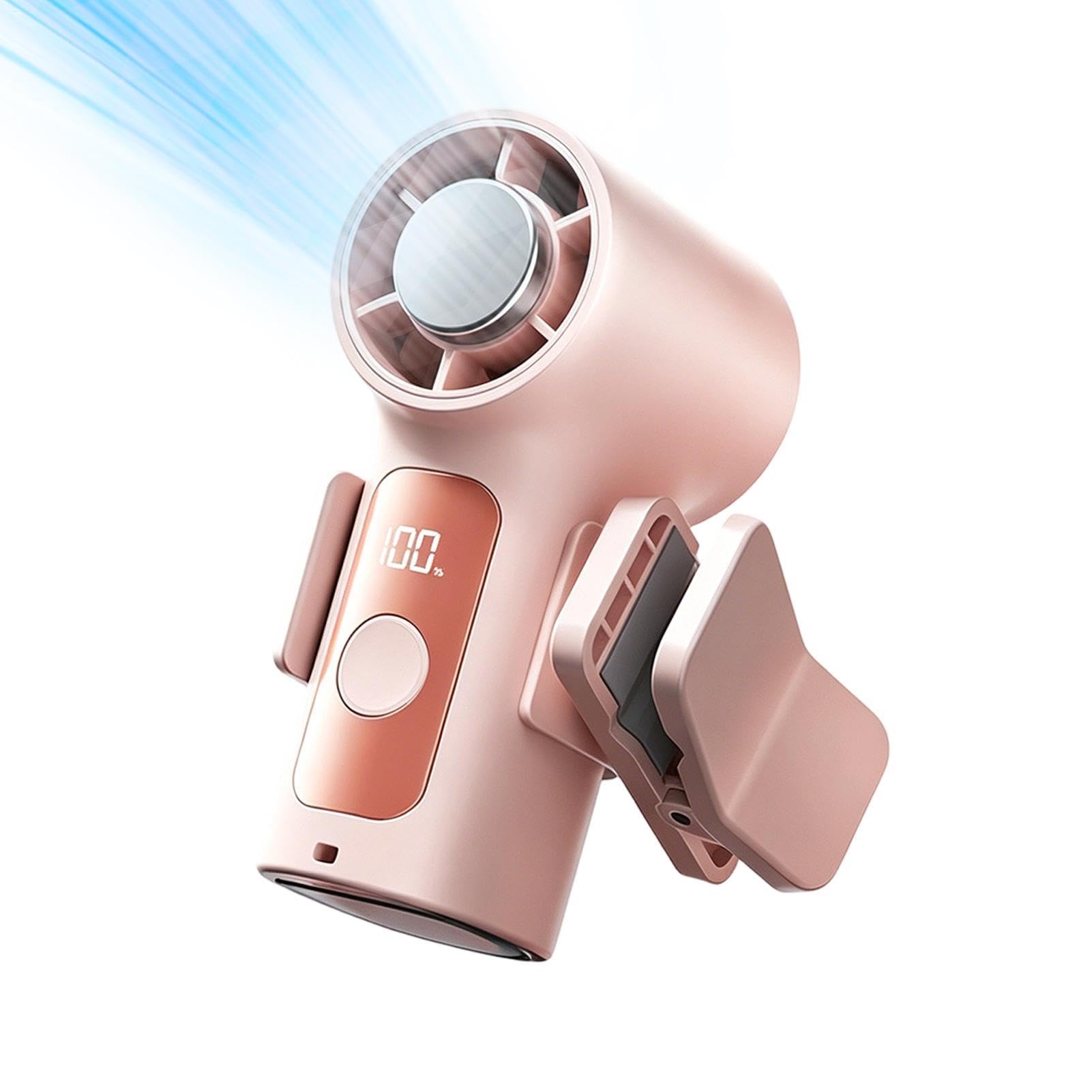 Ventilateur de refroidissement portable LED avec clip amovible pour poussette et bureau