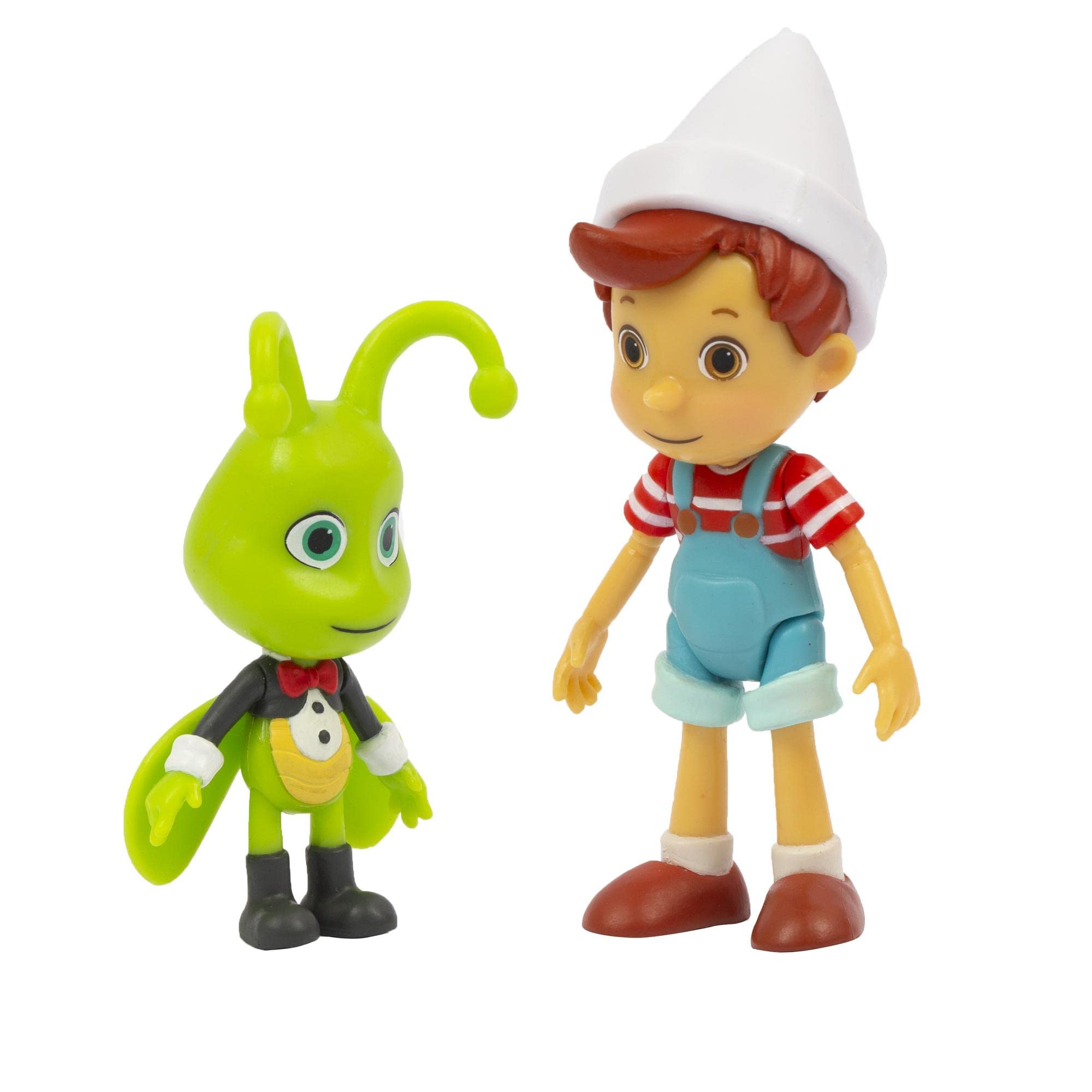 Pinocchio and Friends Action Figure Twin Pack - Pinocchio and Talking Cricket Action Figures, Multi-coloured, Small (9cm and 6.5cm) - Image 2