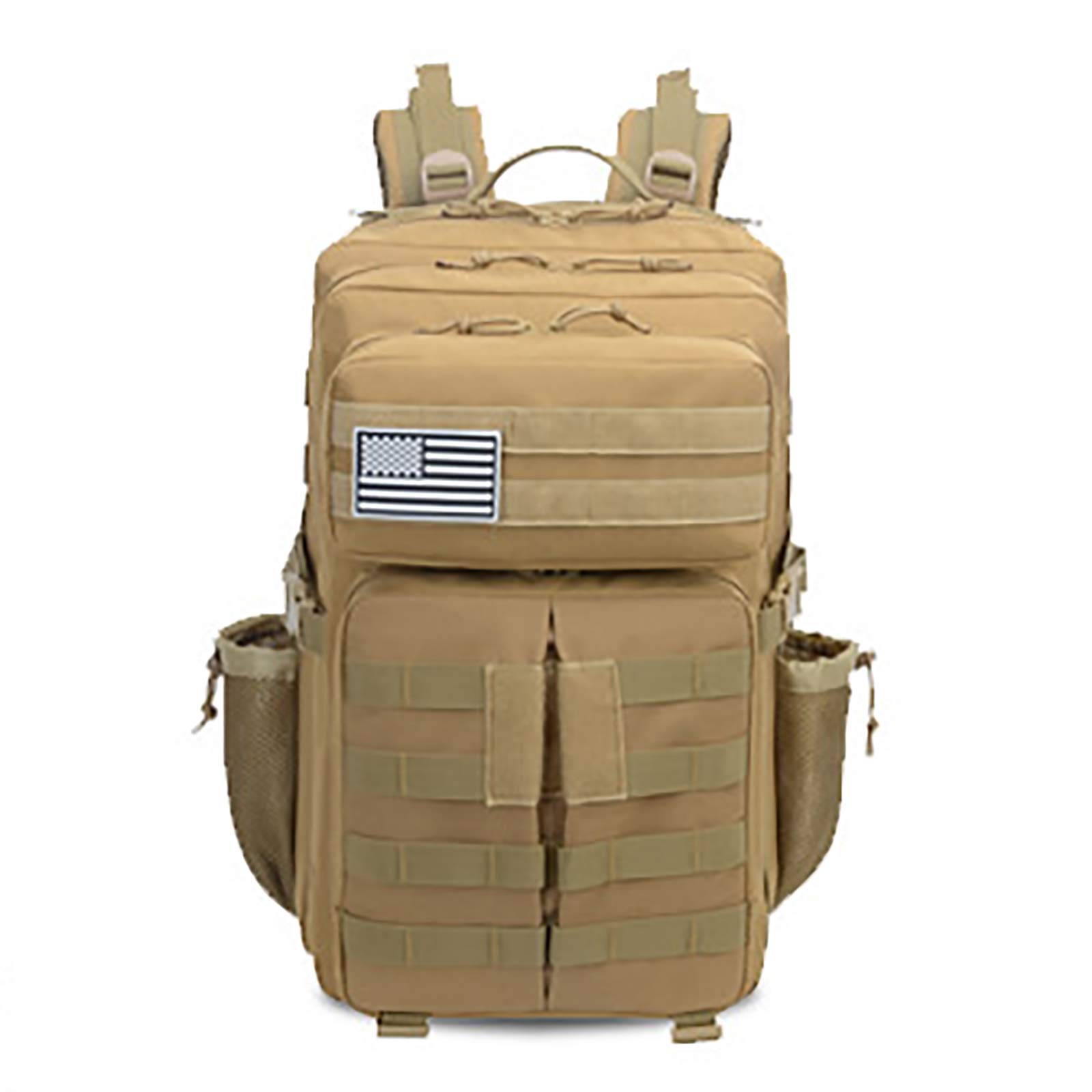 Wojskowy Plecak Tactical Wodoodporna Torba Wielofunkcyjna Armia Plecak dla Męskie i damskie 36-55L Duża Pojemność Plecak Trekking Turystyka Camping Khaki