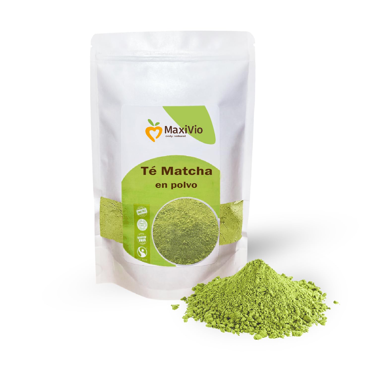 Maxivio Té Matcha en Polvo 1 kg - 100% Hojas de Té Verde Puro - Formato Profesional para Cafeterías, Batidos y Repostería - Rico en Proteína y Fibra - Origen China