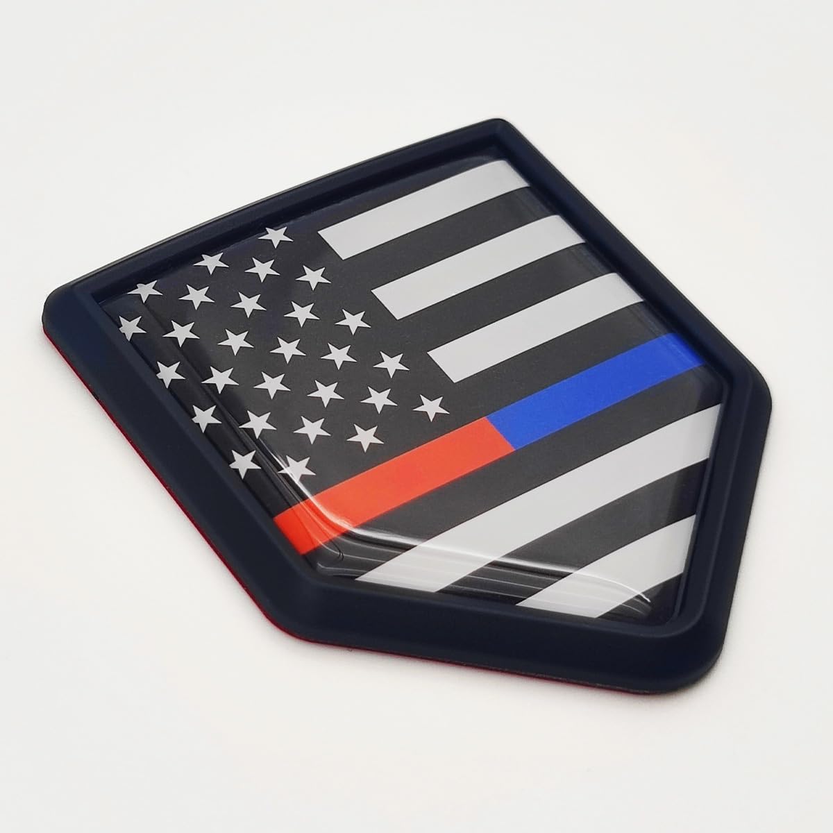 Overdecor Thin Blue and Red Line American Flag Decal