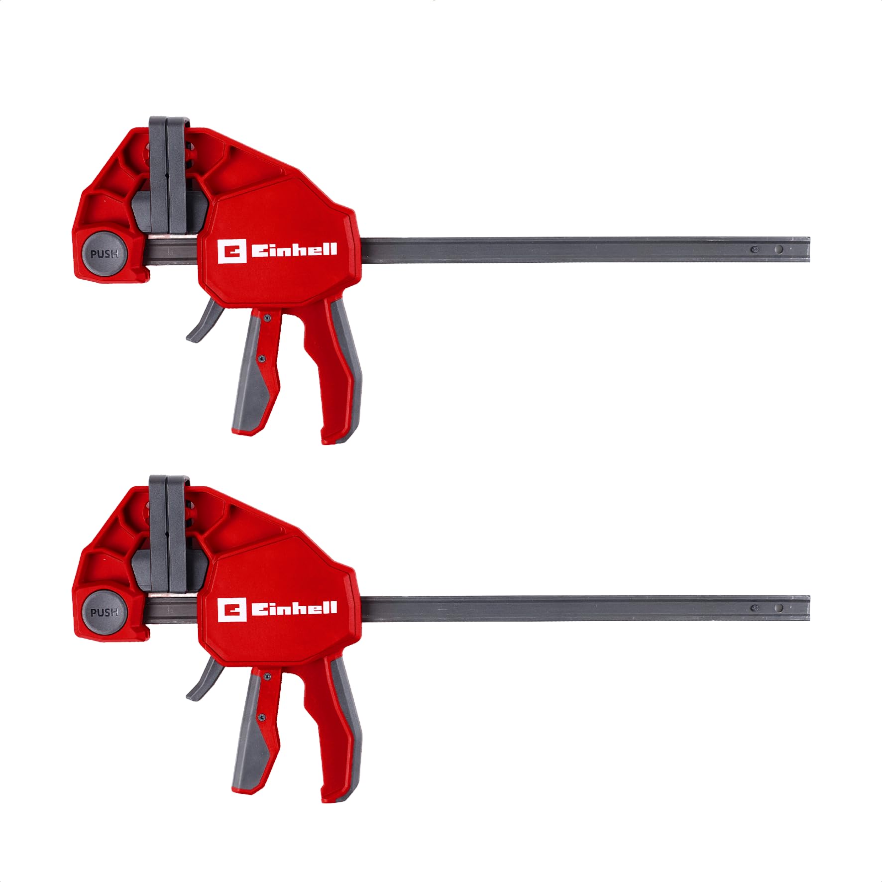 Einhell Set morsetti 2x30cm (Sgancio rapido, apertura 300 mm, forza 150 kg, espansione, profondità, conversione senza attrezzi)