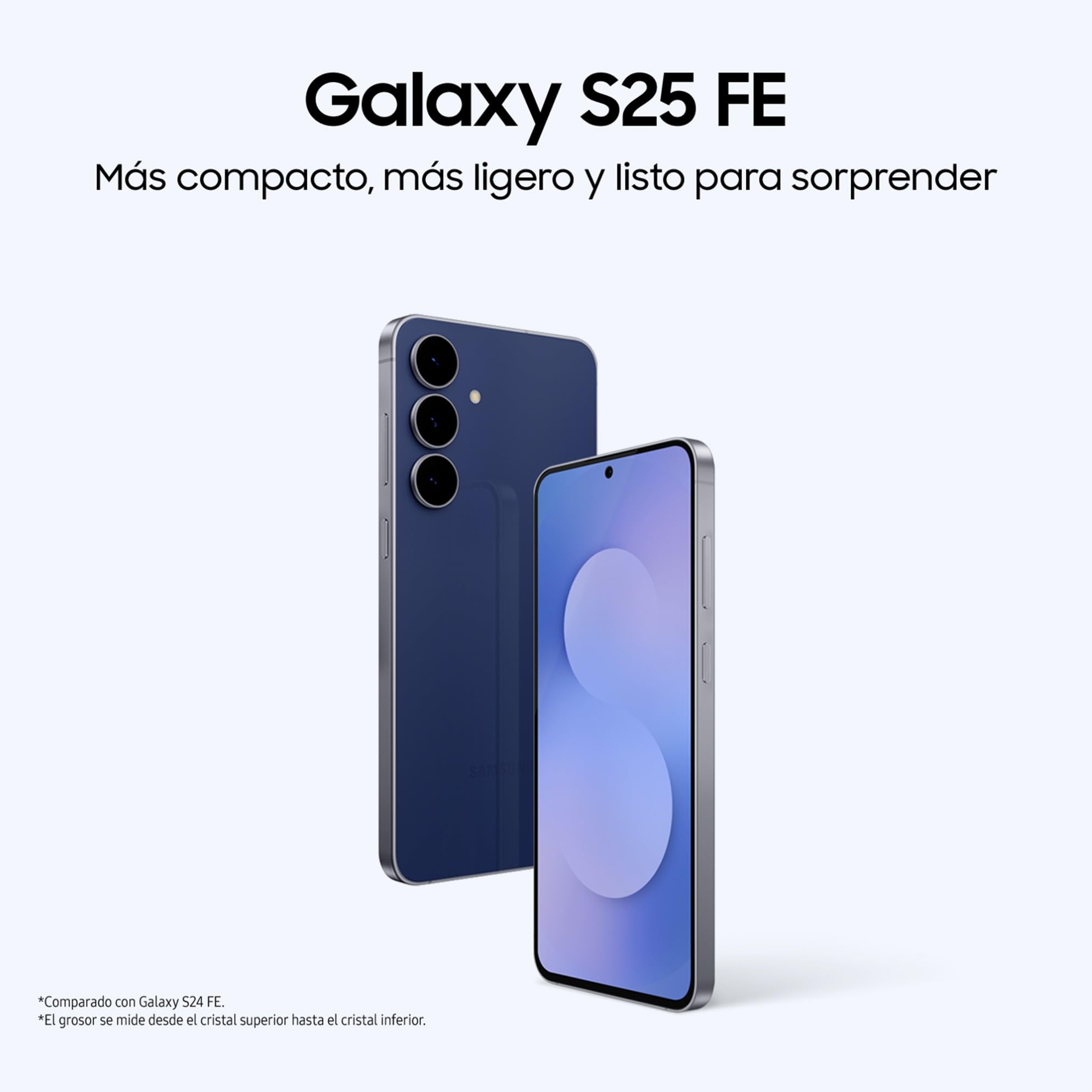 Samsung Galaxy S25 FE 512GB, Teléfono Móvil con IA, Marco Ligero 7,5mm, Pantalla FHD+ 6,7", Cámara 50MP, Exynos 2400, 8GB RAM, Garantía Fabricante 3 Años+1 Año Extra, Negro Intenso (Versión Española)
