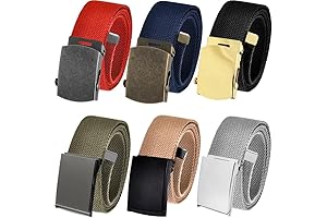 Adult 1.5" Wide Buckle and Canvas Web Belt Builder