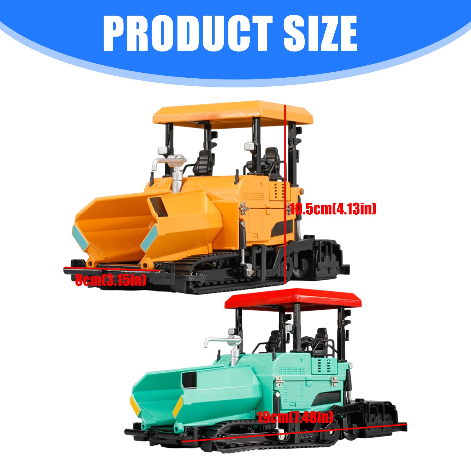 Fahrzeug Fertiger Spielzeugmodell, kindersicher, abgerundete Kanten, Modell, Straßenpflastermaschine für Rollenspiel, Jungen Geschenk, Kinder Fertiger Technik