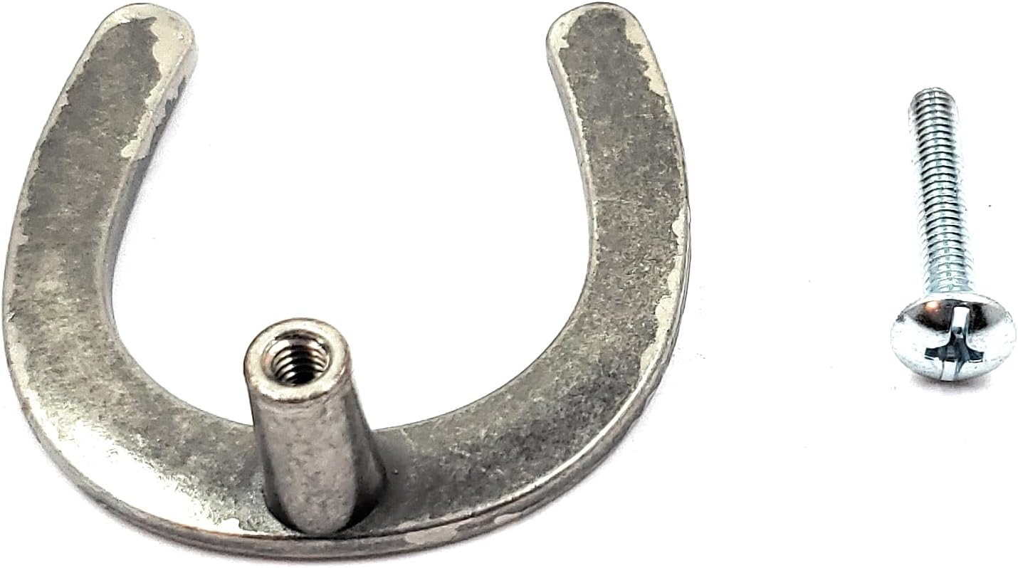 Silver Horseshoe Cabinet Knobs Door Pulls Western Horse Decor Pack of 10