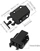 6X Touch Release Catch Latch for Cupboard- GOODCHANCEUK Push to Open Catch Catch Lock Black,ABS Push Latch for Cabinets,Drawer and Non-Magnetic Pop Up Lock