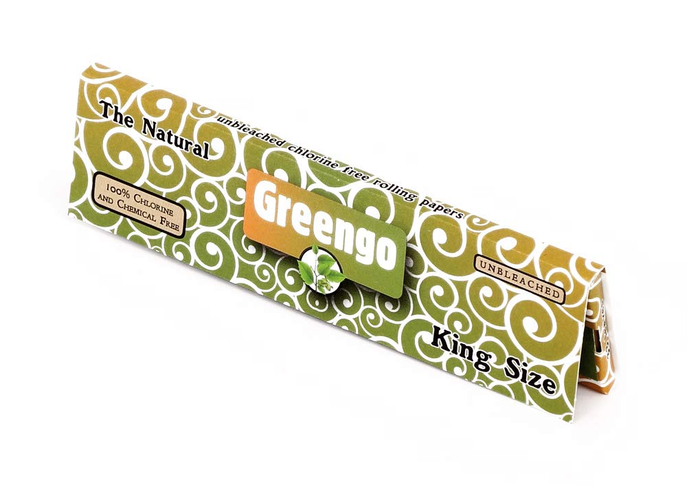 Greengo King Size Papers 33 Unbleached Papers per Booklet 20 Booklets